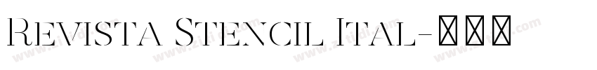 Revista Stencil Ital字体转换